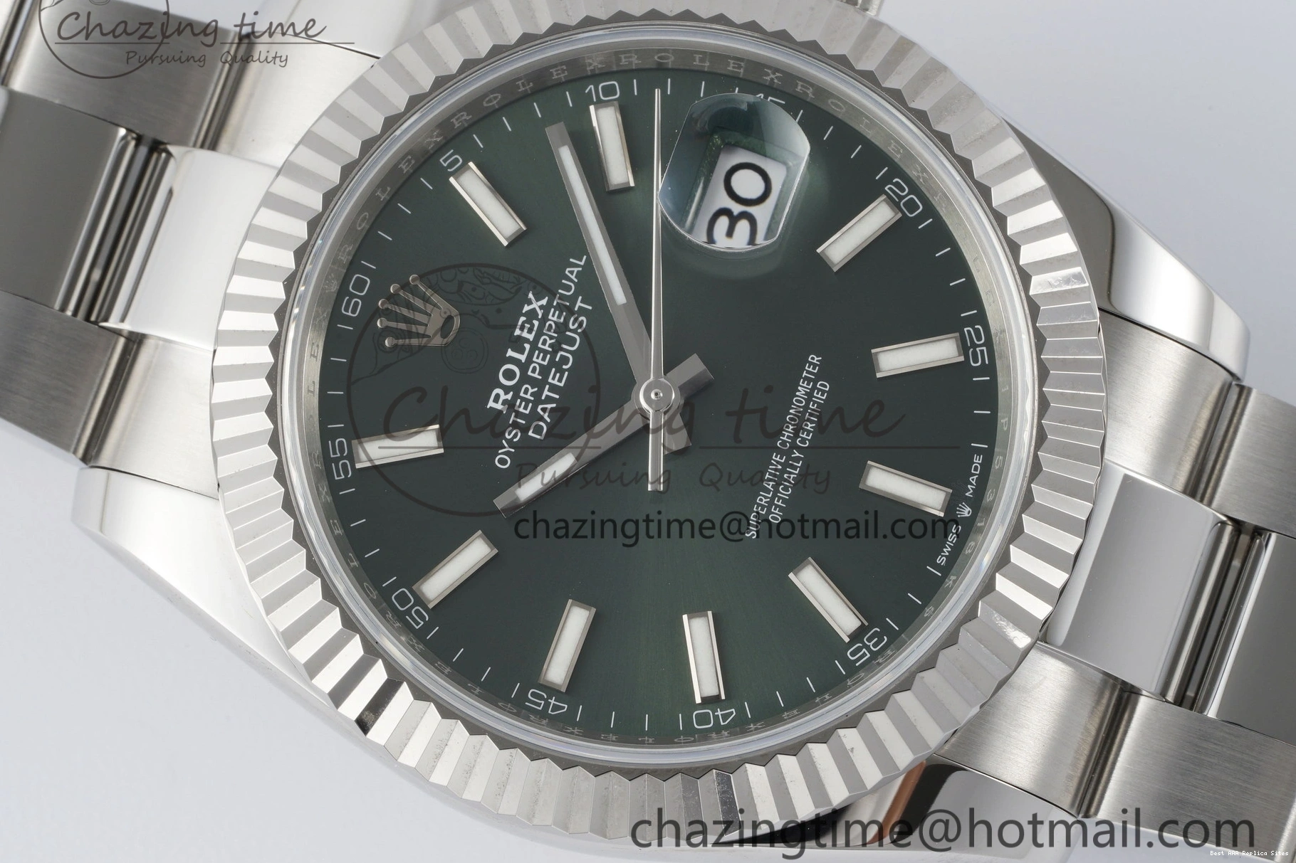 AAA Replica Watches Oyster 1:1 Packable 904L Bracelet 41 Stick 2154 DateJust NTF on Edition Steel Best 126334 VR Dial Green 1229
